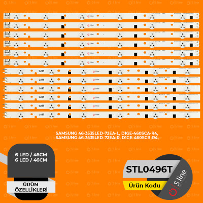SAMSUNG 46-3535LED-72EA-L, D1GE-460SCA-R4 SET:STL0496X6+STL0497X6 SAMSUNG 46-3535LED-72EA-L, D1GE-460SCA-R4 SET:STL0496X6+STL0497X6